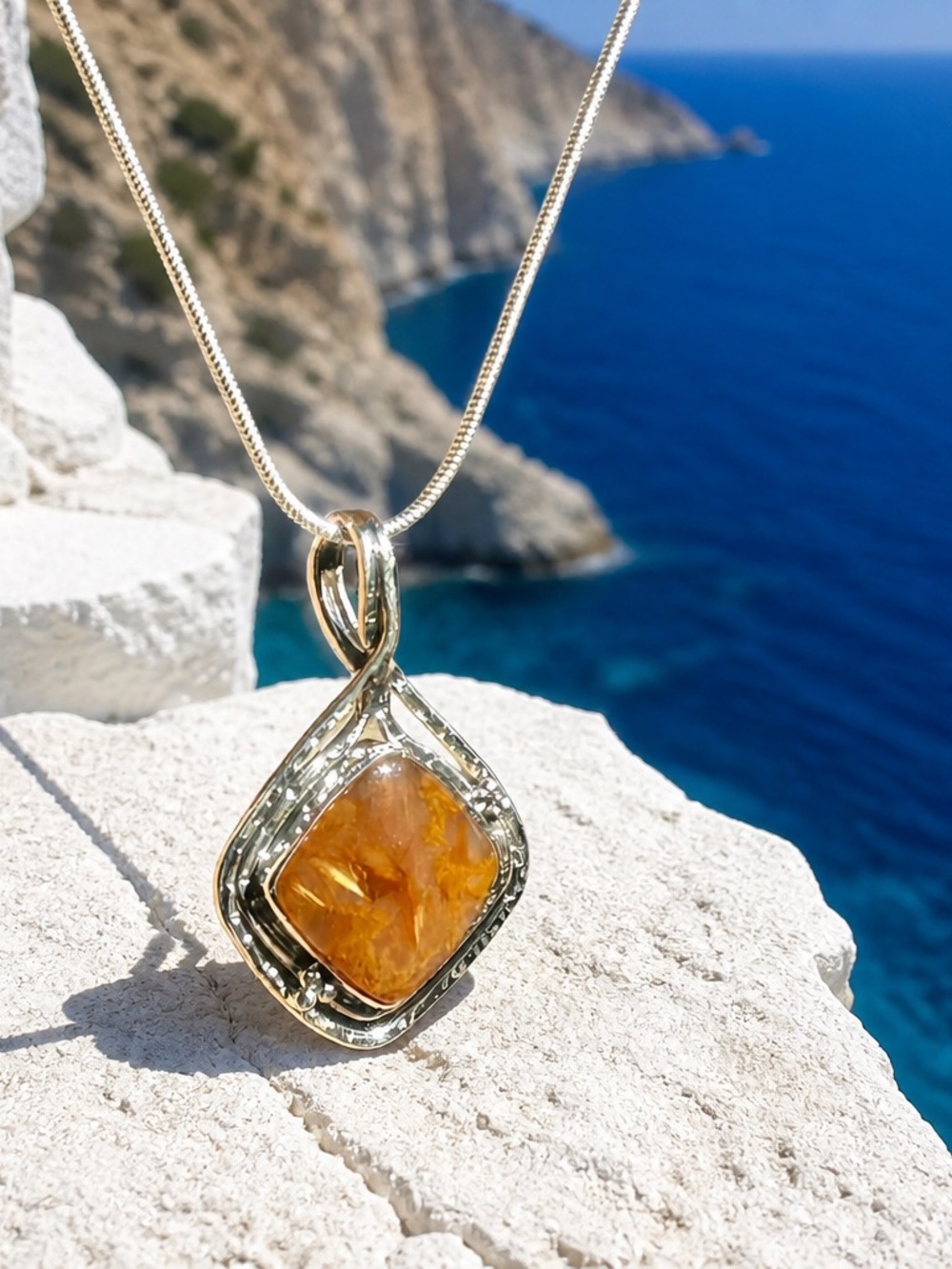 NEW! Golden Pietersite Necklace